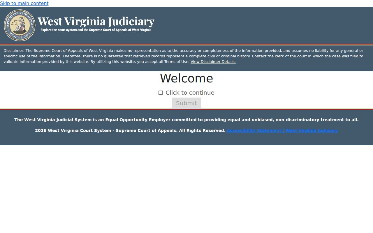 Clay County case lookup through the MCRS captcha search