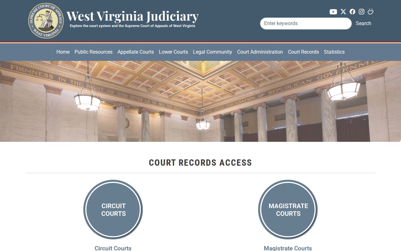 Clay County court docket access choices for circuit and magistrate courts